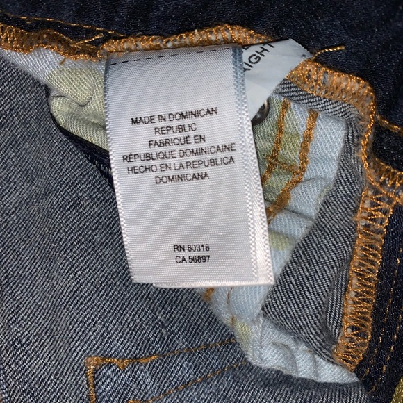 Lucky Brand The Sweet Jean Straight 4/27 Ankle Length Dark Wash Jeans - Picture 8 of 10